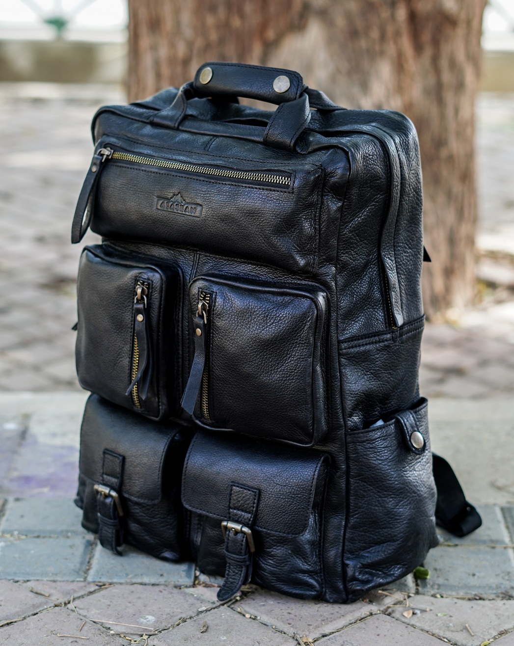 Anderson adventure leather backpack